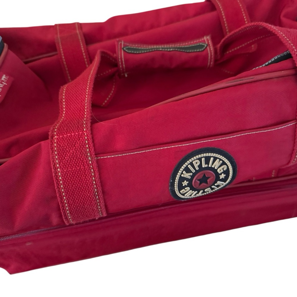Kipling Bold Red Travel Duffel - Picture 5 of 16